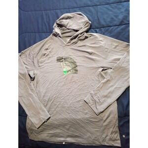The North Face Hoodie Shirt Mens Medium Gray‎ Pullover Performance Lightweight